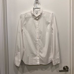 J Crew fitted white button down